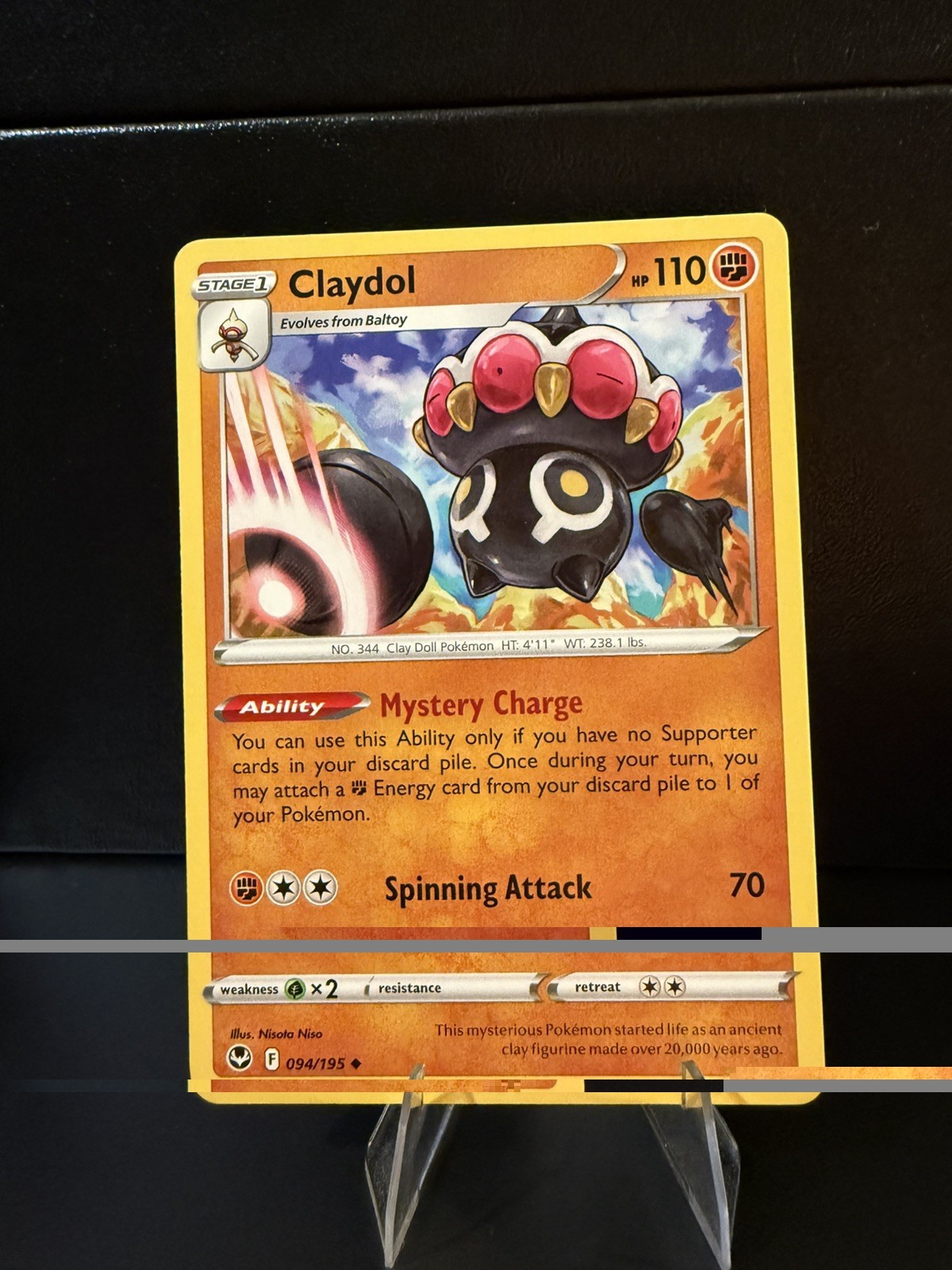 Claydol 094/195 Uncommon Silver Tempest Pokemon TCG NM