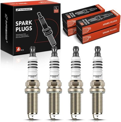 Iridium Platinum Spark Plugs Compatible with Elantra 2007-2012 & Soul, Pack of 4