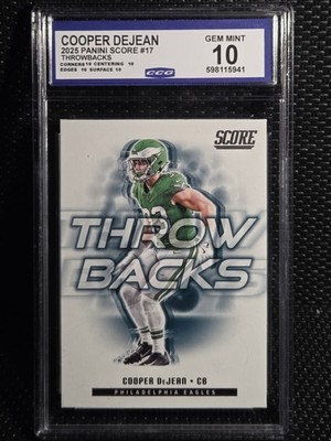 2025 Score - Throwbacks Cooper DeJean #17 for sale online | eBay