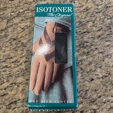 Aris Isotoner Gloves The Original One Size Black Style No. 23092 New In Box VTG