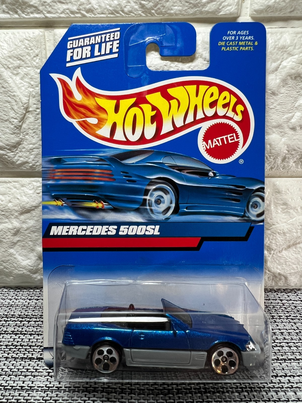 Hot Wheels Mercedes 500SL 2000 #134 Blue/Gray
