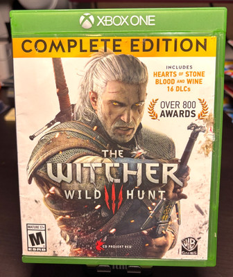 The Witcher 3 Wild Hunt Complete Edition Xbox One 2016 CD with Manual