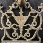 Vintage Judaica Israel Brass Menorah  Jewish Hanukkah Hebrew  Hanukkah Polished — photo 2