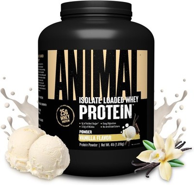 Animal Whey Isolate Protein Powder - Loaded for Pre & Post Workout Muscle Buil