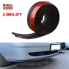 Universal 2.5m Car Front Bumper Lip Splitter Spoiler Rubber Skirt Protector Trim Universal 2.5m Car Front Bumper Lip Splitter Spoiler Rubber Skirt Protector Trim