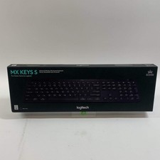 New Logitech MX Keys S 920-011406 Wireless Keyboard Black