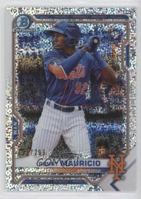 2021 Bowman Chrome Prospects Speckle Refractor 22/299 Ronny Mauricio #BCP-23 s3g