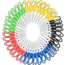 Scissors Bulk 40-Pack, Taotree 8 All Purpose Scissors, Soft Comfort-Grip