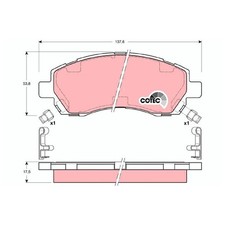 Satz Bremsbeläge Bremsklötze vorne für Subaru Impreza GC GFC GF GG | 24036109