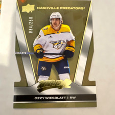 Upper Deck MVP 2025-26 Colors & Contours Rookie Gold Ozzy Wiesblatt CC-21 /250