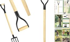 Pcs Pitchfork Spading Handle Replacement 30 Inch Wooden Shovel Handle 1