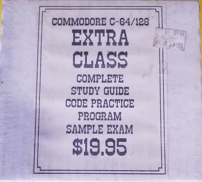 Commodore 64/128 software - For Extra Class Amateur Radio License - NEW/UNOPENED