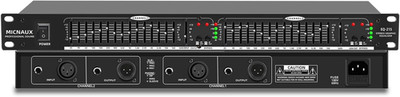 Stereo Equalizer for Home Audio System, Dual Channel 15-Band Graphic Equalizer P