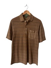 Vintage Grand Slam Munsingwear Men  s Polo Shirt Striped Brown 80  s