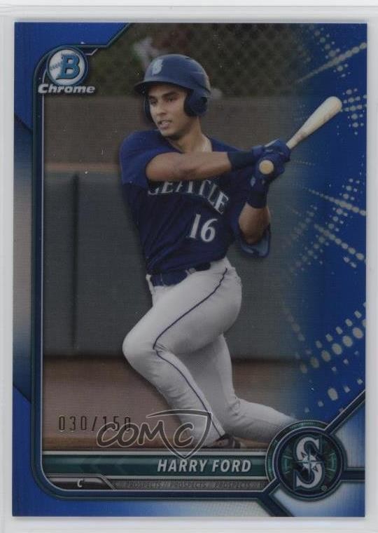 2022 Bowman Chrome Prospects Blue Refractor /150 Harry Ford #BCP-78 12bz