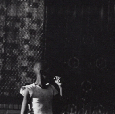 BOY WITH SHADOWED FACE   NYC STREETLIGHT 1976 Gelatin Silver Photograph