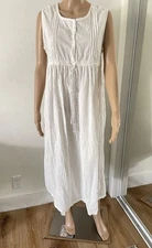 VTG Gilligan O’ Malley Embroidered Sleeveless Nightgown Size XL Cottage Prairie