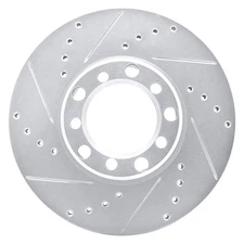 DFC Premium Drilled & Slotted Front Driver Side Brake Rotor