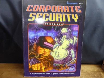 Shadowrun Corporate Security Handbook Sourcebook FASA 7118
