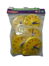 Didax Educational 12 Hour Student Learning Clocks Set Of 6