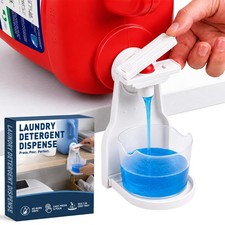 White Laundry Detergent Dispenser Cup Holder No Drip Tray