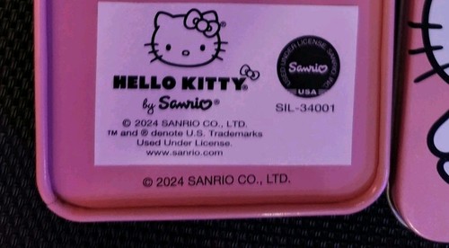 Lote de 2 - Hello Kitty ❤️ Felices Fiestas - Caja de hojalata Portatarjetas de regalo - Imagen 3 de 3