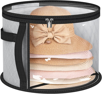 Oversized Clear Hat Storage Bag Holds 7 Caps Cowboy Hat Organizer for Closet