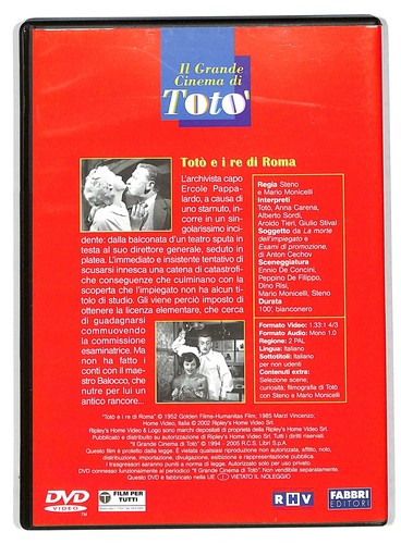 EBOND Toto e i Re Di Roma Il Grande Cinema Di Toto DVD Editoriale D735433 - 第 2/2 張圖片