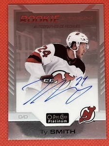 2020-21 O-Pee-Chee Platinum Rookie Auto Ty Smith Rookie Auto RC #R-TS