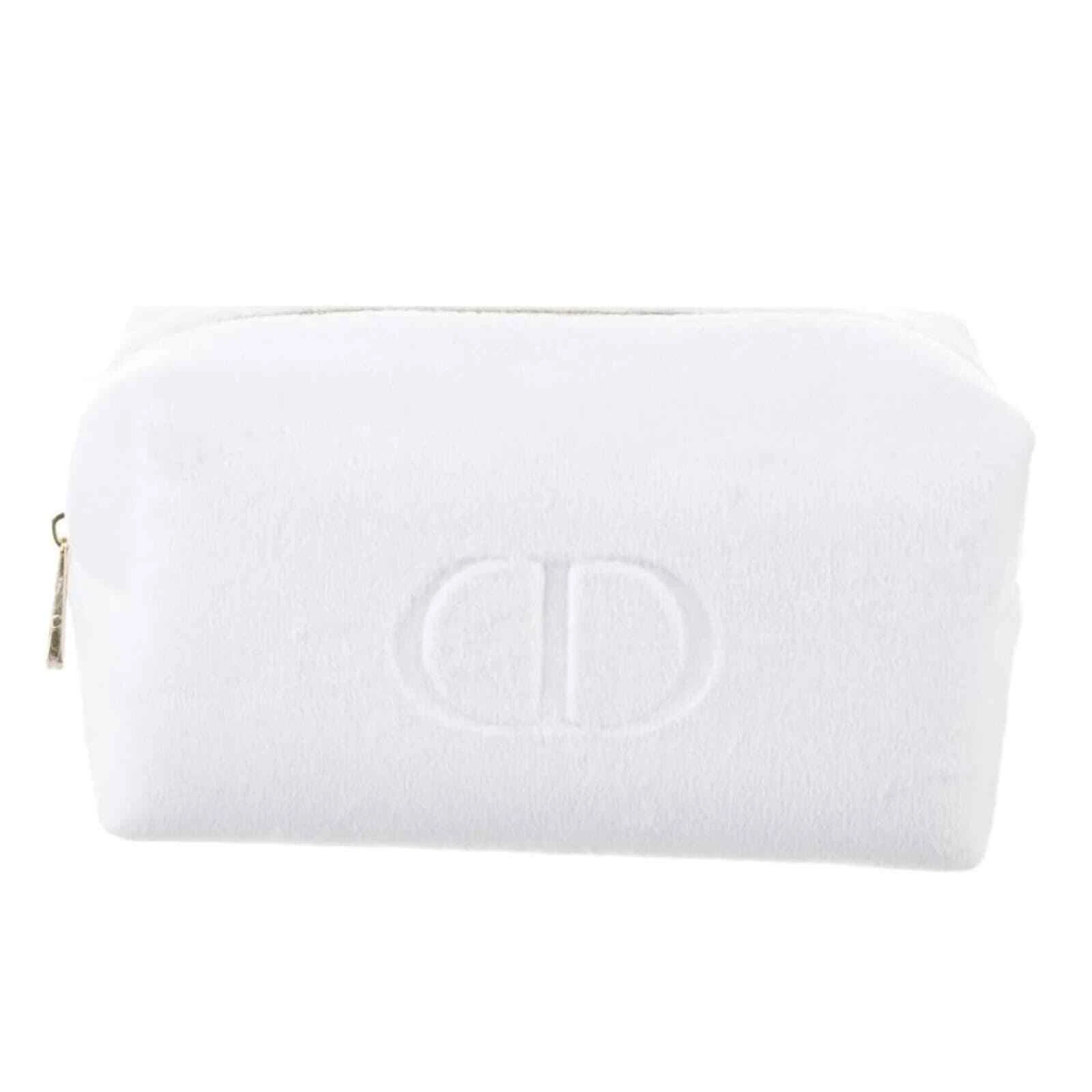 Sac cosmétique velours blanc Christian Dior neuf avec étiquette