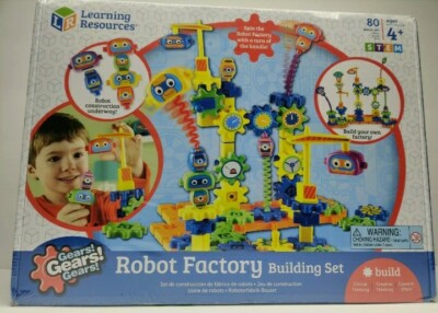 Learning Resources Gears! Gears! Gears! Robot Factory Building Set  