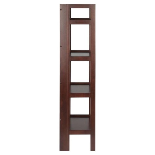 4 Tall Tier Thin Bookshelf Bookcase Vertical Shelf For Wall Book Small Narrow - Picture 4 of 8