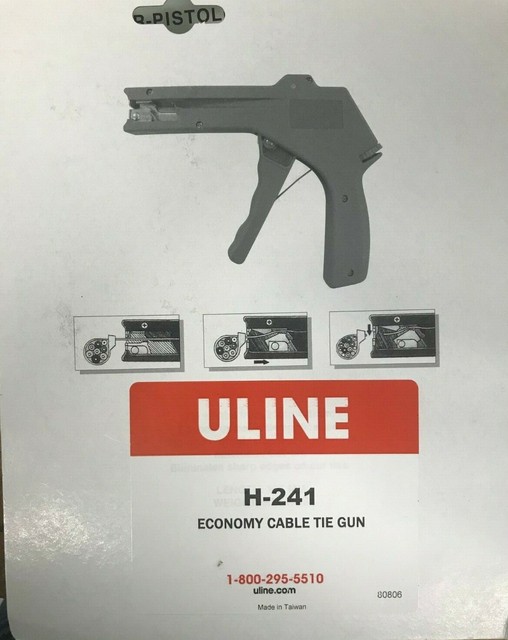 Uline H241 Economy Cable Tie Gun Max Tensile 50lbs for sale online eBay