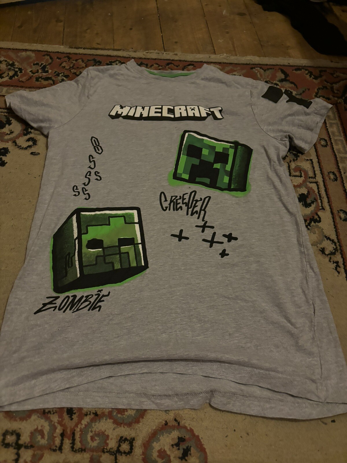 Minecraft Grey T-Shirt image 2
