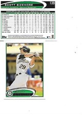 Scott Sizemore 2012 Topps Baseball Card #139 NM BOGO FREE Oakland Athletics