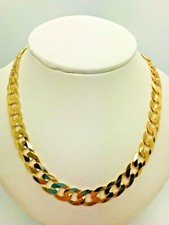 9ct Yellow Solid Gold Curb Chain – 8.3mm - 24" - CHEAPEST ON EBAY