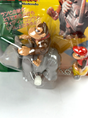 Nintendo Donkey Kong Country Rambi Rider Diddy Wind-Up Figure