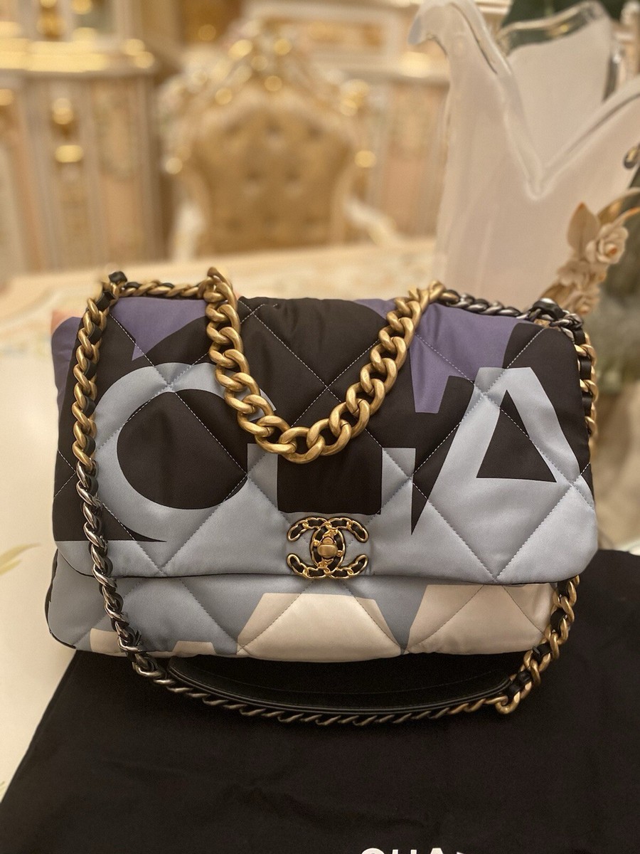 Chanel 19 Maxi Flap Multi Color Card ,Dust Bag