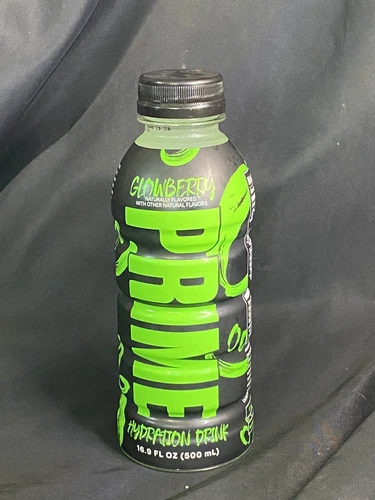 NEW PRIME HYDRATION DRINK GLOWBERRY FLAVORED 1 16.9 FL OZ BOTTLE LOGAN KSI RARE