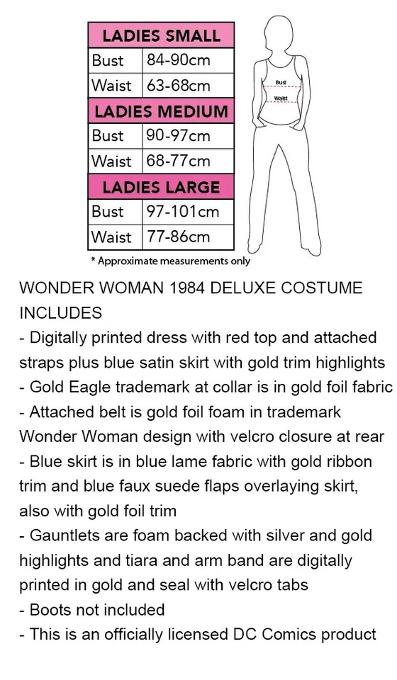 Womens Deluxe Wonder Woman 1984 Costume DC Superhero Fancy Dress - image 3 of 4