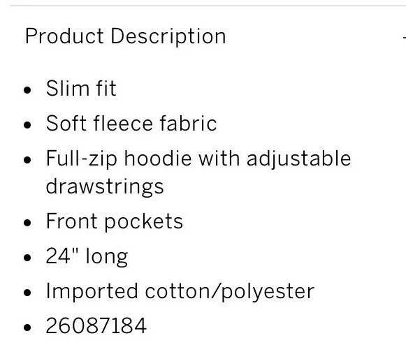 UNDERCOVER Felpa con cappuccio e zip intera nuova con etichetta Victoria’s Secret ROSA Everyday Lounge perfetta XS