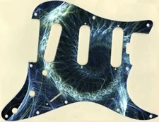 Stratocaster Strat  Pickguard Custom to fit Fender SSS11 Hole ELITE Abstract  7