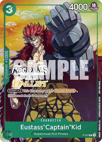 PSA 10 One Piece Card Eustass Kid Championship Set Bonus Promo