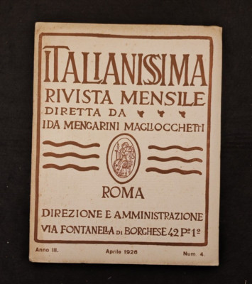 ITALIAN MAGAZINE 1926 RAILWAY ROME SALERNO RHODES AEGEAN ISLANDS