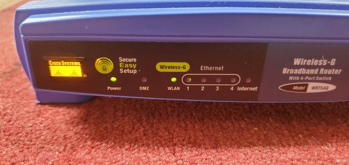Linksys WRT54G V5 Wireless G Broadband Router with 4-Port Switch