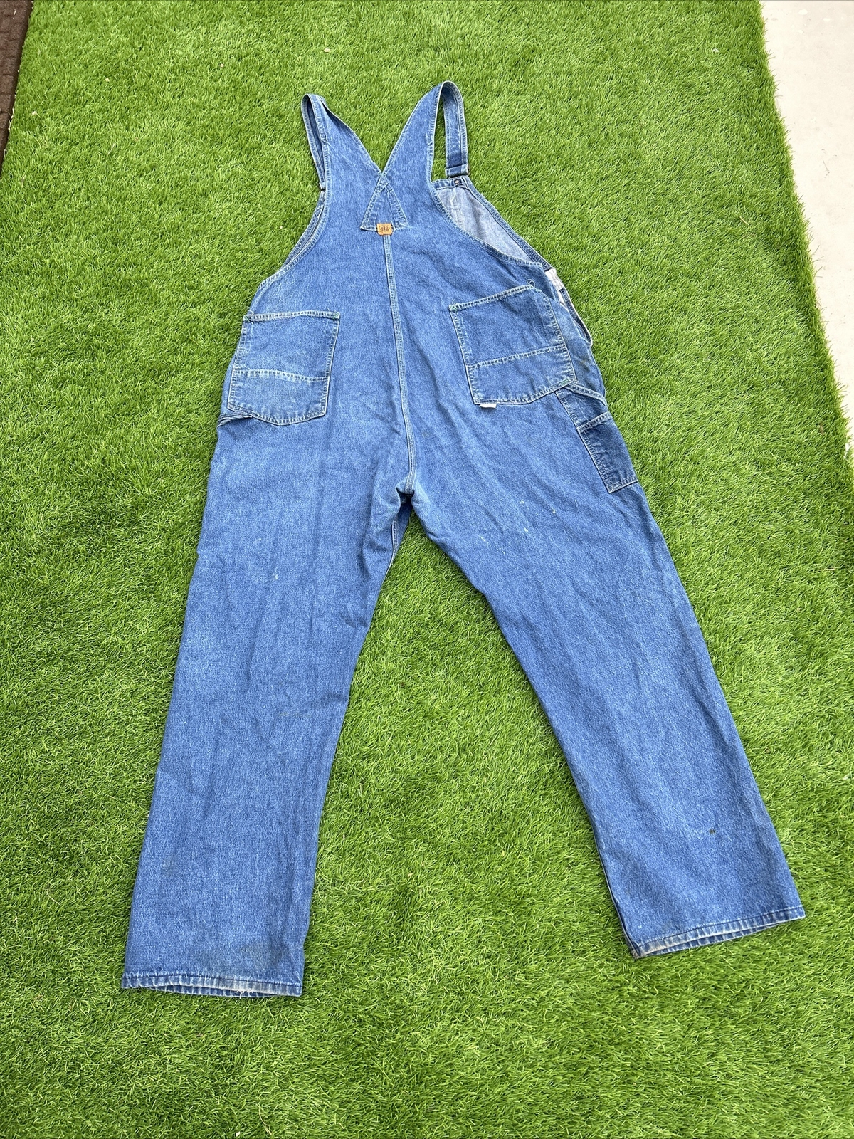 Big Ben Wrangler Bib Denim Overalls Men's 46x32 Carpe… Gem