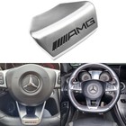 3D Chrome Badge FIT for AMG Steering Wheel Emblem Squared Base E C43 GLC C350
