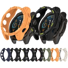 Rugged Silicone Protector Bumper Case Cover For Garmin Fenix 8 Solar 47/51MM