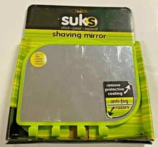 SUKS Reusable Shaving Mirror College Dorm Bathroom Removable Safe Shower Bathtub