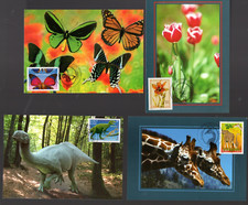 3332/5+ FDC 4   CARTES   1er JOUR    SERIE  NATURE FAUNE